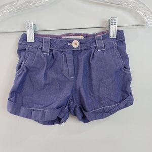 Mini Boden Girls shorts size 5Y blue pockets
